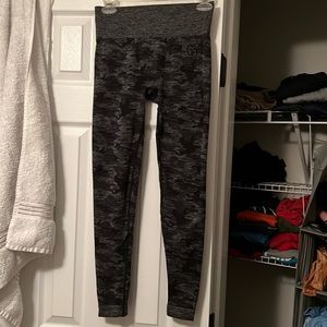 Camo gymshark leggings size M